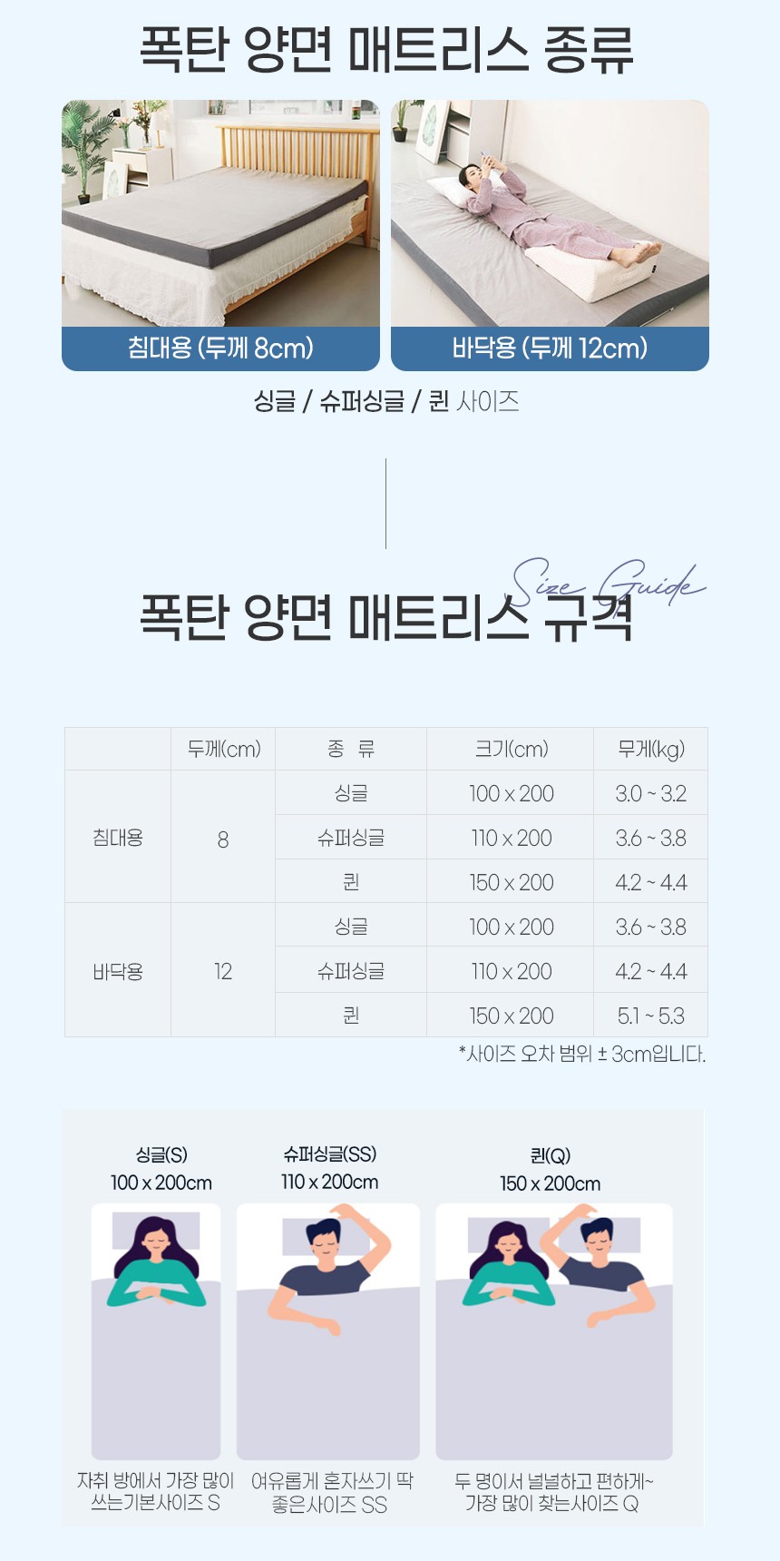 폭신탄탄 양면 매트리스 상세 이미지 7